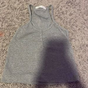 grey henley tank